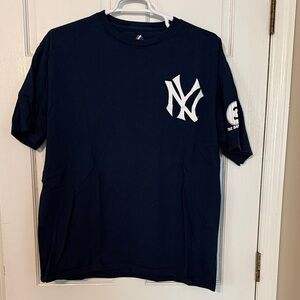 Men’s Navy Blue New York Yankees T-Shirt- Babe Ruth #3